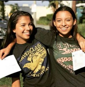 Cree Cicchino with her Twin sister, Jayce Cicchino