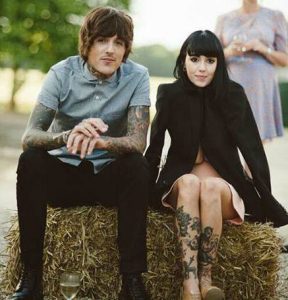 Hannah Pixie Snowdon with her ex-husband, Oliver Skyes