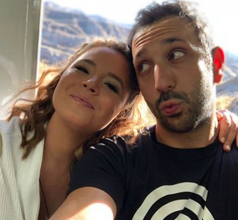 Kether Donohue with a mysterious guy