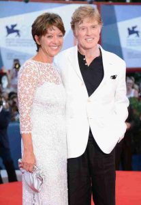 Robert Redford with his wife, Sibylle Szaggars