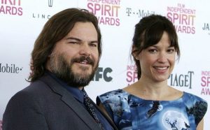 Jack Black with his wife, Tanya Haden
