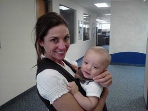 Chrissy Russo with her daughter, Enzo Russo