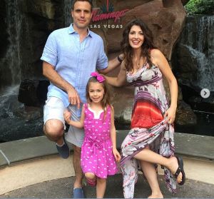 Jeannette with her husband and daughter