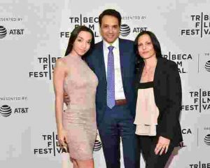 Julia with her father and mother