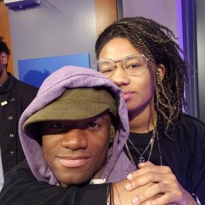 D.L Hughley with his wife, LaDonna Hughley