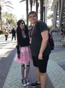 Eugenia Cooney with her fan