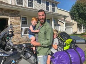 Pablo Schreiber with his two sons