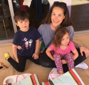 Sasha Barrese with her children Sourcer: Twitter