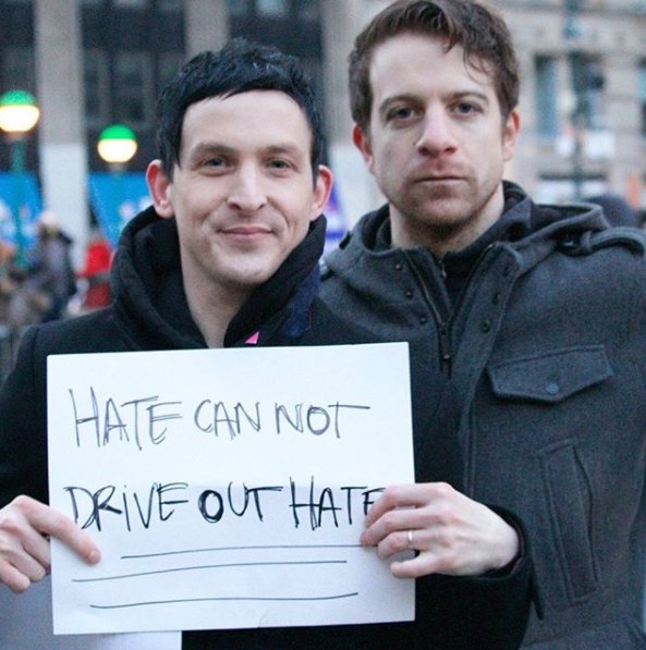 Robin Taylor and his husband, Richard Dibella