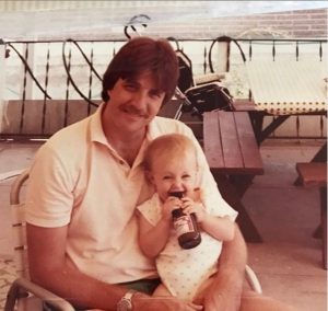 Christine Marzano with her father, Edward