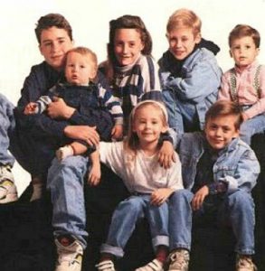 Shane Culkin with his siblings