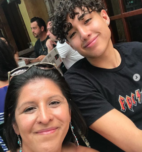 Jabez with his mother