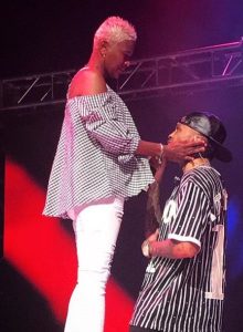 August Alsina with his mother