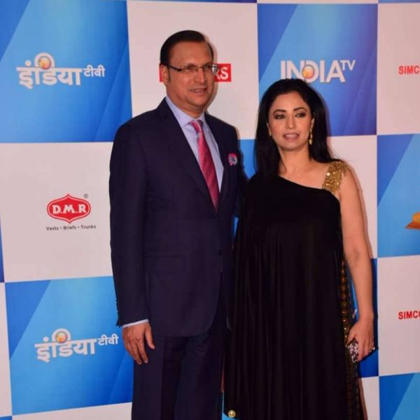 Ritu Dhawan with Husband