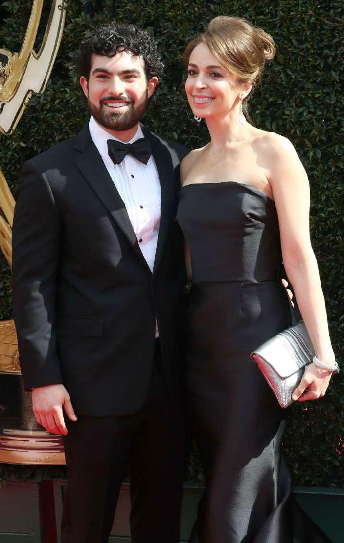 Jeremy Scher with his wife in an award show