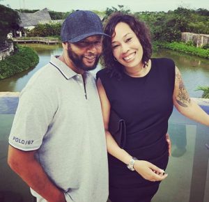 Bernard Dean with his wife, Alex Martin