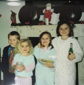 Megan Ramsay with her siblings childhood photo