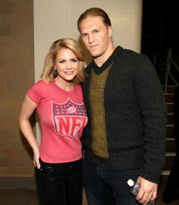 Casey Noble met haar man, Clay Matthews