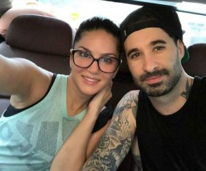 cwith his wife, Sunny Leone