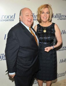 Elizabeth Tilson with her late husband, Roger Ailes