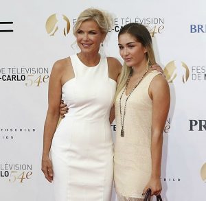 Zoe Katrina D'Andrea with her mother, Katherine Kelly Lang