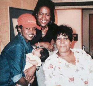 Lauryn Hill with her family