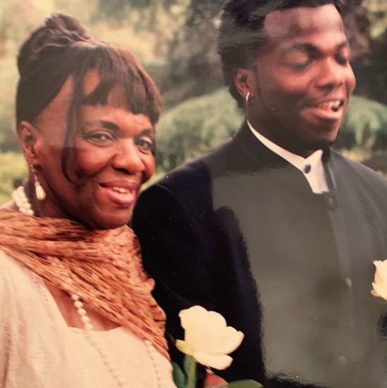 Reno Wilson with his mother