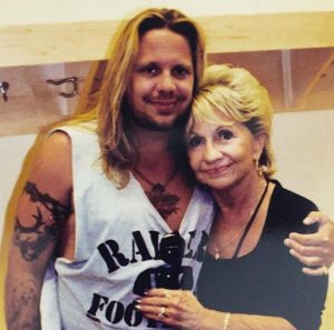 Vince Neil with his mother, Shirley Wharton