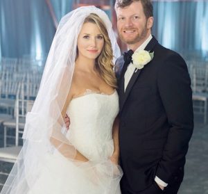 Amy on her wedding day with her husband Dale