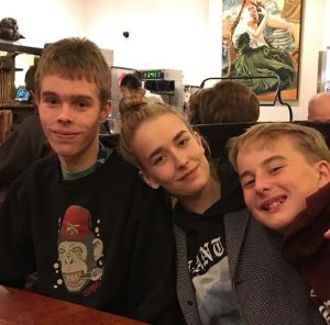 Jasper with his siblings