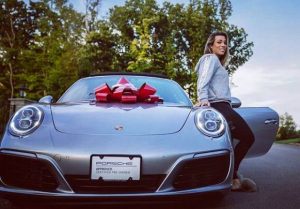 Chelsie Kyriss with her car