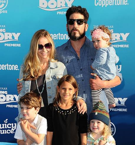 Erin Angle with her husband, Jonathan Edward Bernthal, and children