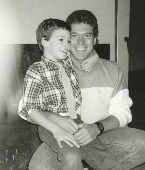 Joe Piscopo with his father, Joseph Piscopo during his childhood