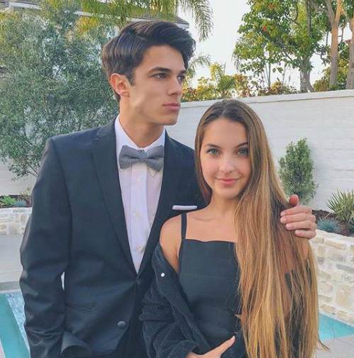 Lexi Rivera with her brother, Brent Rivera