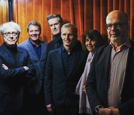 Richard Sammel with his friends and co-stars