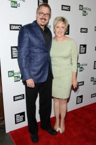 Vince Gilligan with his girlfriend, Holly Rice