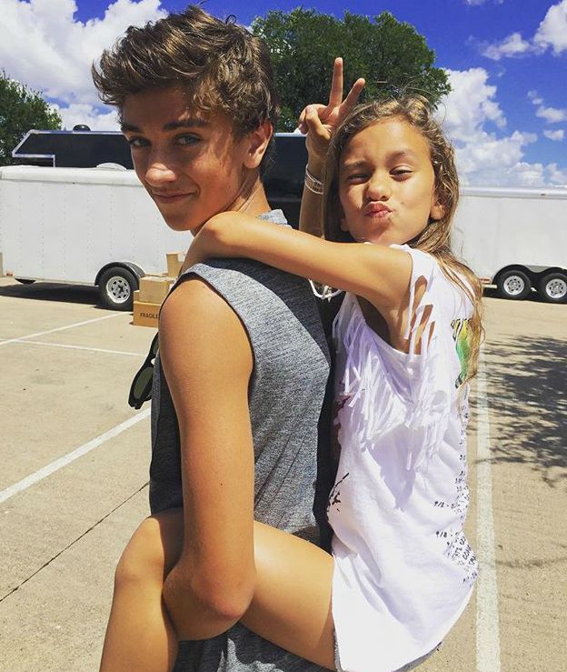 Ashlyn Casalegno with her brother