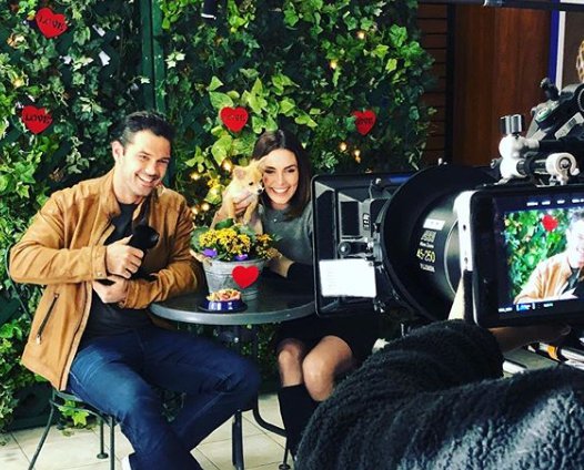 Kevin Simshauser's wife acting with her co-star