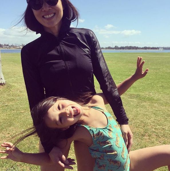 Stephanie Sy with her daughter