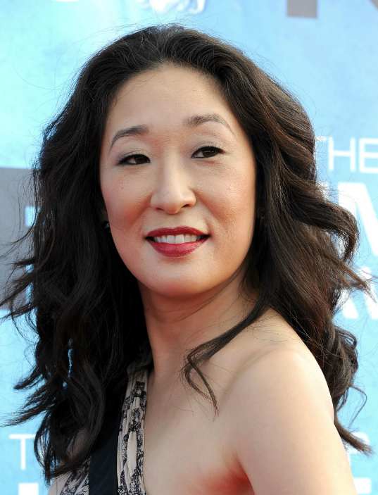Andrew Featherston's girlfriend, Sandra Oh Canadian actress