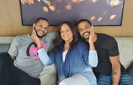 Anthony Dirrell with his mother, Lola and Andre Dirrell
