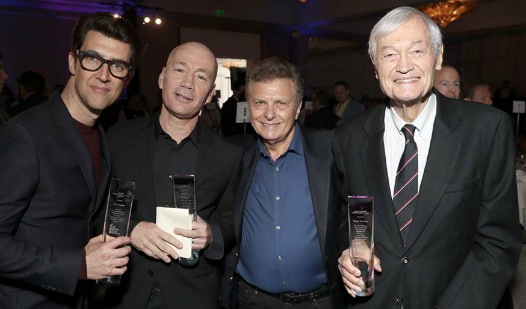 Guy Nattiv on a film festival with his co-actors