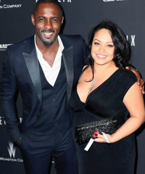 Sonya Nicole Hamlin with her ex-husband Idris in an award show 