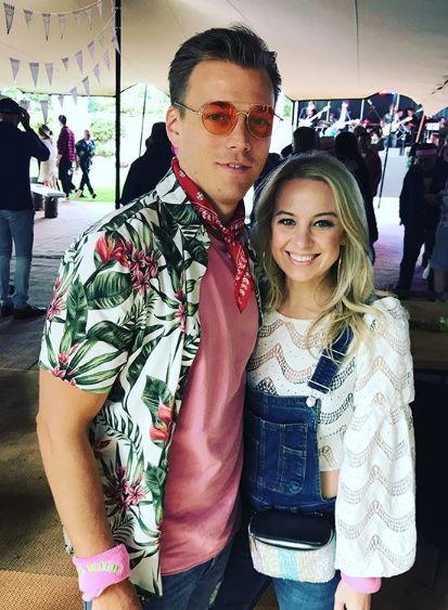 Allie Wood with her co-actor