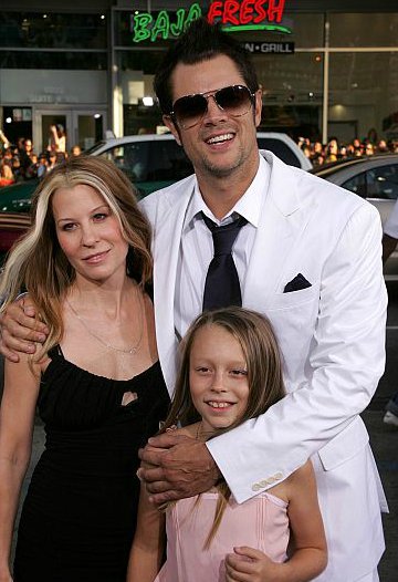 Melanie Lynn Clapp with her ex-husband with her daughter