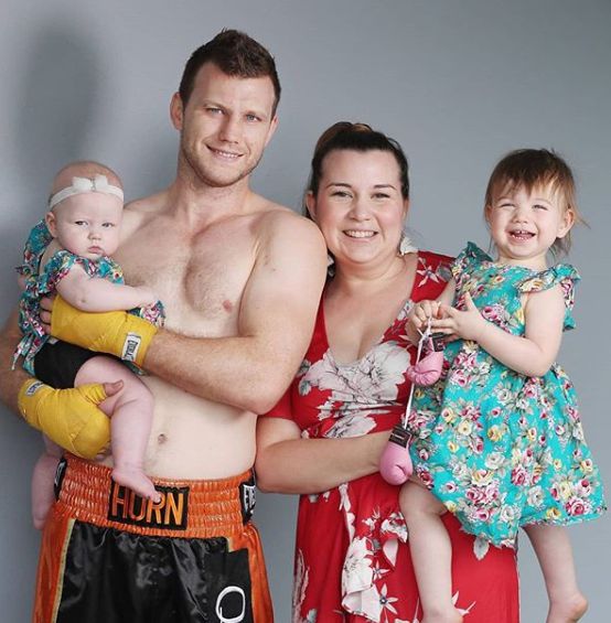 Joanna Horn with her husband Jeff and two daughters