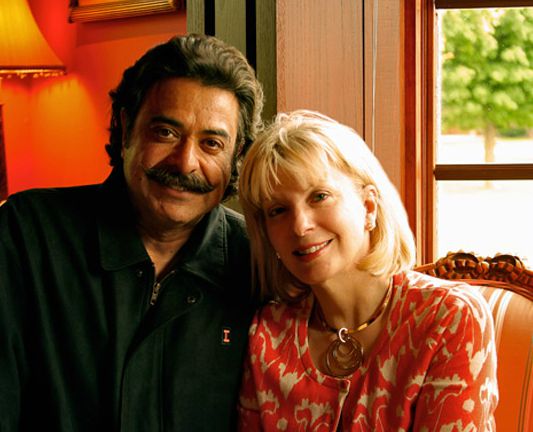 Ann Carlson Khan with her husband Shahid Khan