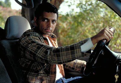 Saleka Shyamalan's father driving car