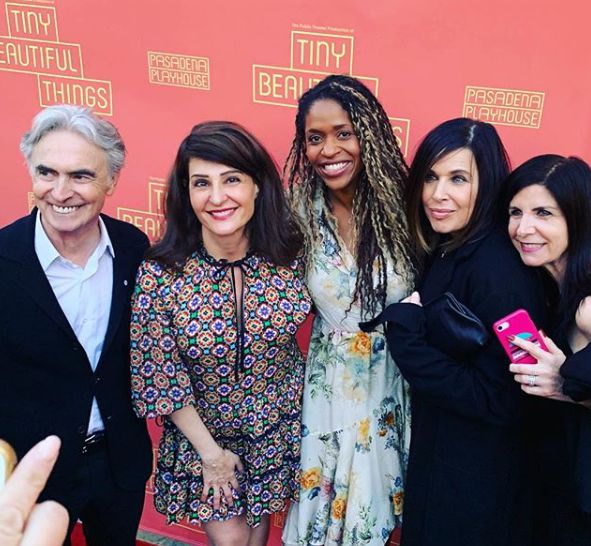 Robin Ruzan with her co-actor in a award show