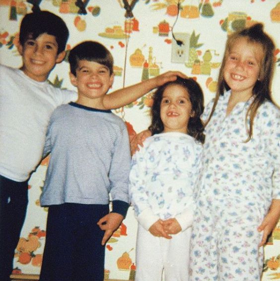 Jim Cantore with his siblings in his childhood photo